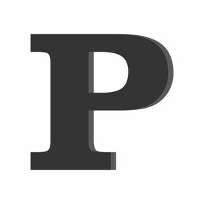 Letra Decorativa P 20cm - 6mm Letra Decorativa P 20cm - 6mm