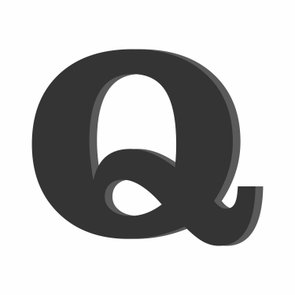 Letra Decorativa Q 20cm - 6mm Letra Decorativa Q 20cm - 6mm