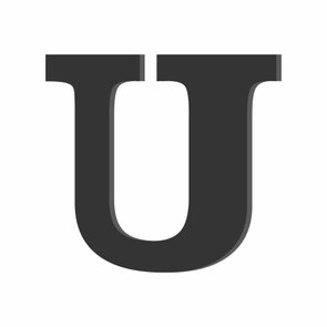 Letra Decorativa U 20cm - 6mm Letra Decorativa U 20cm - 6mm