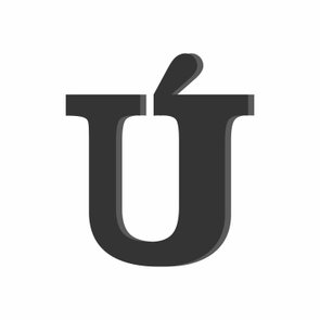 Letra Decorativa Ú em Mdf 6mm Letra Decorativa Ú em Mdf 6mm