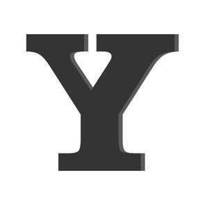 Letra Decorativa Y 20cm - 6mm Letra Decorativa Y 20cm - 6mm