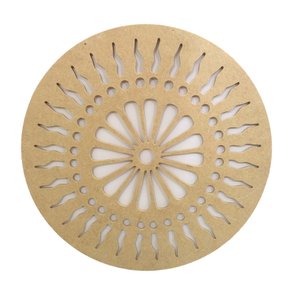 Mandala Vazada MDF Cru 3mm Fórmas geométricas - cnc6 Mandala Vazada MDF Cru 3mm Fórmas geométricas - cnc6