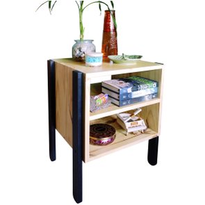 Mesa de Cabeceira Estilo Industrial - 55x38x44cm Mesa de Cabeceira Estilo Industrial - 55x38x44cm