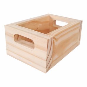 Mini Caixote de Madeira Pinus Decorativo Multiuso Caixa de Feira - 15cm - Farmhouse Mini Caixote de Madeira Pinus Decorativo Multiuso Caixa de Feira - 15cm - Farmhouse