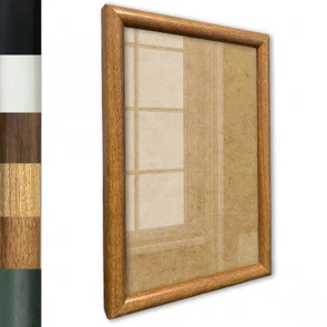 Moldura Abaulada Lisa Revestida Para Quadros E Fotos Com Fundo MDF E Frente Em PS Cristal Transparente- 2x3