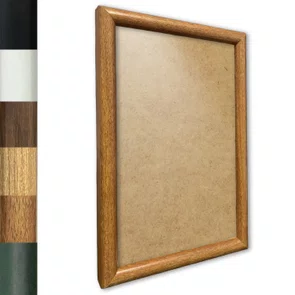 Moldura Abaulada Lisa Revestida Para Quadros E Fotos Com Fundo MDF E Frente Em PVC Antirreflexo - 2x3