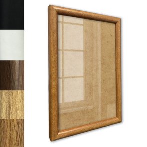 Moldura Abaulada Lisa Revestida Para Quadros E Fotos Com Fundo MDF E Frente Em PS Cristal Transparente- 2x3 Moldura Abaulada Lisa Revestida Para Quadros E Fotos Com Fundo MDF E Frente Em PS Cristal Transparente- 2x3