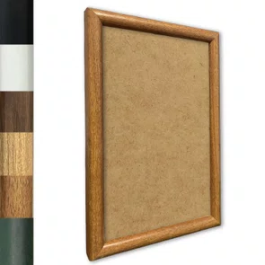 Moldura Abaulada Personalizada Lisa Revestida para Quadros e Fotos com Fundo Mdf - 2x3