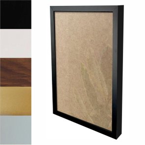 Moldura Caixinha para Quadros e Fotos com Fundo Mdf e Frente em Vidro - 1,5x3 Moldura Caixinha para Quadros e Fotos com Fundo Mdf e Frente em Vidro - 1,5x3