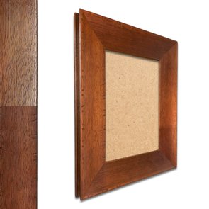 Moldura Chanfrada com Acabamento Côncavo Estilo Madeira Rústica Com Fundo MDF -  5x2,1 Moldura Chanfrada com Acabamento Côncavo Estilo Madeira Rústica Com Fundo MDF -  5x2,1