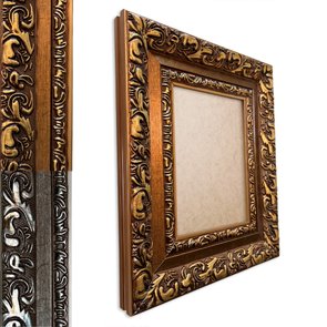 Moldura Com Gravação De Arabescos Para Quadros E Fotos Com Fundo MDF e Frente Em PVC Antirreflexo - 7,2x3,3 Moldura Com Gravação De Arabescos Para Quadros E Fotos Com Fundo MDF e Frente Em PVC Antirreflexo - 7,2x3,3