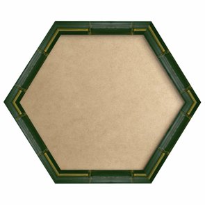 Moldura com Gravação de Bambu Hexagonal para Quadros com Fundo MDF e PVC Antirreflexo - 4,3x2,3 Moldura com Gravação de Bambu Hexagonal para Quadros com Fundo MDF e PVC Antirreflexo - 4,3x2,3