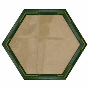 Moldura com Gravação de Bambu Hexagonal para Quadros com Fundo MDF e Vidro - 4,3x2,3 Moldura com Gravação de Bambu Hexagonal para Quadros com Fundo MDF e Vidro - 4,3x2,3
