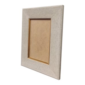 Moldura com Gravação de Textura de Tecido para Quadros e Fotos com Fundo MDF - 4x1 Moldura com Gravação de Textura de Tecido para Quadros e Fotos com Fundo MDF - 4x1