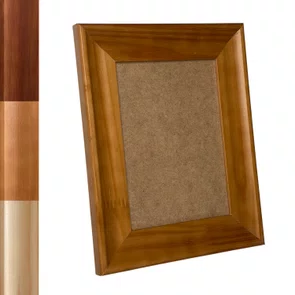 Moldura Côncava Envernizada para Quadros e Fotos com Fundo Mdf e Frente em PVC Antirreflexo - 4,4x1,9