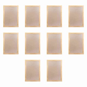 Moldura de Pinus com MDF e PVC Kit com 10un 20x30cm - 2x1 Moldura de Pinus com MDF e PVC Kit com 10un 20x30cm - 2x1