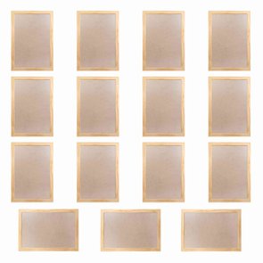 Moldura de Pinus com MDF e PVC Kit com 15un A5 15x21cm - 2x1 Moldura de Pinus com MDF e PVC Kit com 15un A5 15x21cm - 2x1