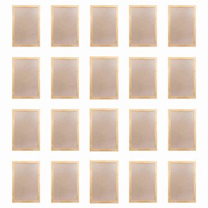 Moldura de Pinus com MDF e PVC Kit com 20un 10x15cm - 2x1 Moldura de Pinus com MDF e PVC Kit com 20un 10x15cm - 2x1