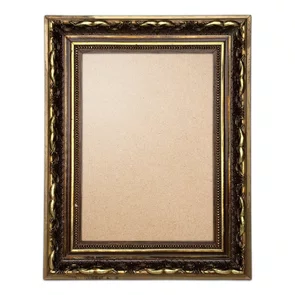 Moldura Dourada com Gravação para Quadros com Fundo MDF e PVC Antirreflexo - 4x2,5