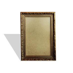 Moldura Dourada com Gravação para Quadros com Fundo MDF e PVC Antirreflexo - 4x2,5 Moldura Dourada com Gravação para Quadros com Fundo MDF e PVC Antirreflexo - 4x2,5