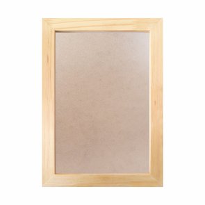 Moldura em Madeira de Pinus Natural para Quadros Decorativos com Fundo MDF e PVC Antirreflexo - 3x1,5 Moldura em Madeira de Pinus Natural para Quadros Decorativos com Fundo MDF e PVC Antirreflexo - 3x1,5