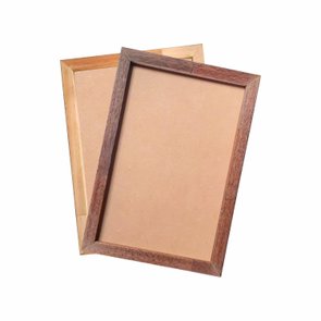 Moldura em Madeira Eucalipto para Quadros com Fundo em Mdf - 2x3 Moldura em Madeira Eucalipto para Quadros com Fundo em Mdf - 2x3