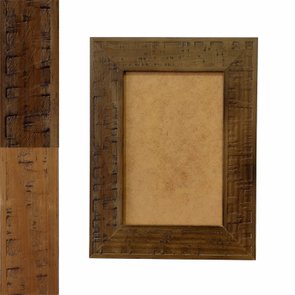 Moldura em Madeira Natural Gravada para Quadros e Fotos com Fundo MDF - 3x1 Moldura em Madeira Natural Gravada para Quadros e Fotos com Fundo MDF - 3x1