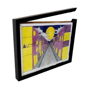 Moldura Expositora Caixa Alta Revestida para Folhas de Desenhos A4 - 1,5x3 Moldura Expositora Caixa Alta Revestida para Folhas de Desenhos A4 - 1,5x3