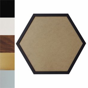 Moldura Hexagonal Caixinha para Quadros com Fundo MDF e PVC Antirreflexo - 1,5x3 Moldura Hexagonal Caixinha para Quadros com Fundo MDF e PVC Antirreflexo - 1,5x3