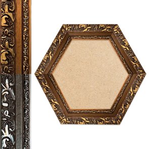 Moldura Hexagonal Com Gravação De Arabescos Com Fundo MDF - 7,2x3,3 Moldura Hexagonal Com Gravação De Arabescos Com Fundo MDF - 7,2x3,3