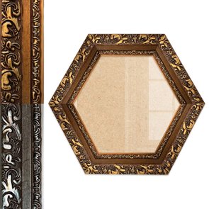 Moldura Hexagonal Com Gravação De Arabescos Com Fundo MDF E Frente Em Vidro - 7,2x3,3 Moldura Hexagonal Com Gravação De Arabescos Com Fundo MDF E Frente Em Vidro - 7,2x3,3