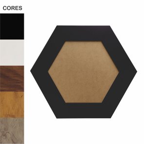 Moldura Hexagonal Larga Lisa para Quadros Revestida com Fundo MDF - 7x2 Moldura Hexagonal Larga Lisa para Quadros Revestida com Fundo MDF - 7x2