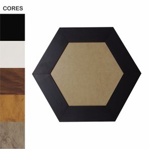 Moldura Hexagonal Larga Lisa para Quadros Revestida com Fundo MDF e PVC Antirreflexo - 7x2 Moldura Hexagonal Larga Lisa para Quadros Revestida com Fundo MDF e PVC Antirreflexo - 7x2