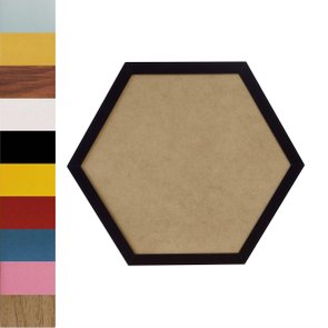 Moldura Hexagonal Lisa para Quadros Revestida com Fundo MDF e PVC Antirreflexo - 2x1 Moldura Hexagonal Lisa para Quadros Revestida com Fundo MDF e PVC Antirreflexo - 2x1