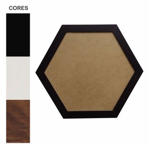 Moldura Hexagonal Lisa para Quadros Revestida com Fundo MDF e Vidro - 2,8x1,5 Moldura Hexagonal Lisa para Quadros Revestida com Fundo MDF e Vidro - 2,8x1,5