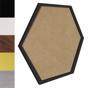 Moldura Hexagonal Minimalista Lisa para Quadros Revestida com Fundo MDF - 1,5x1 Moldura Hexagonal Minimalista Lisa para Quadros Revestida com Fundo MDF - 1,5x1