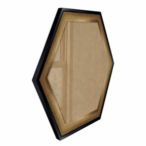 Moldura Hot Stamp Efeito Metalizado Hexagonal para Quadros com Fundo em MDF e Vidro - 4,1x1,8 Moldura Hot Stamp Efeito Metalizado Hexagonal para Quadros com Fundo em MDF e Vidro - 4,1x1,8