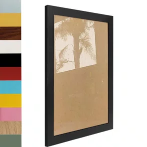 Moldura Lisa Para Quadros Revestida com Fundo MDF e Vidro - 2x1