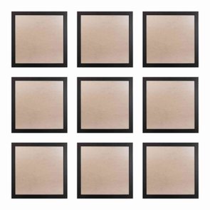Moldura Minimalista com MDF e PVC Kit com 9un 30x30cm - 1,5x1 Moldura Minimalista com MDF e PVC Kit com 9un 30x30cm - 1,5x1