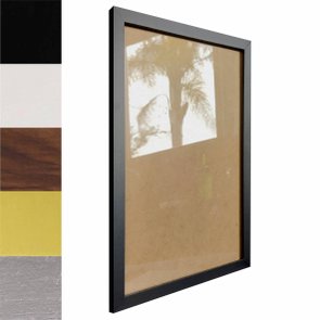 Moldura Minimalista Lisa Para Quadros Revestida com Fundo MDF e Vidro - 1,5x1 Moldura Minimalista Lisa Para Quadros Revestida com Fundo MDF e Vidro - 1,5x1