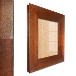 Moldura Personalizada Chanfrada com Acabamento Côncavo Estilo Madeira Rústica Com Fundo MDF E Frente Em Vidro - 5x2,1 Moldura Personalizada Chanfrada com Acabamento Côncavo Estilo Madeira Rústica Com Fundo MDF E Frente Em Vidro - 5x2,1