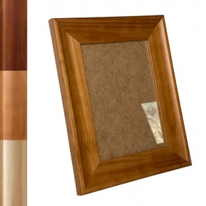 Moldura Personalizada Côncava Envernizada Moldura Côncava Envernizada para Quadros e Fotos com Fundo Mdf e Frente em Acetato - 4,4x1,9