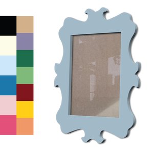 Moldura Provençal Colorida Em Mdf 6 mm Para Quadros Decorativos Com Fundo MDF e Acetato Moldura Provençal Colorida Em Mdf 6 mm Para Quadros Decorativos Com Fundo MDF e Acetato