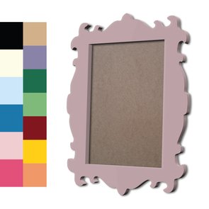 Moldura Provençal Colorida Em MDF 6mm Para Quadros Decorativos Com Fundo MDF Moldura Provençal Colorida Em MDF 6mm Para Quadros Decorativos Com Fundo MDF
