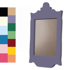 Moldura Provençal Colorida Em MDF 6mm Para Quadros Decorativos Com Fundo MDF e PVC Antirreflexo Moldura Provençal Colorida Em MDF 6mm Para Quadros Decorativos Com Fundo MDF e PVC Antirreflexo