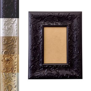 Moldura Provençal com Gravação para Quadros e Fotos com Fundo MDF - 6x1,5 Moldura Provençal com Gravação para Quadros e Fotos com Fundo MDF - 6x1,5