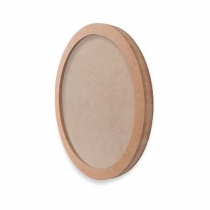 Moldura Redonda em MDF Cru 15mm para Quadros Decorativos com Fundo MDF e PVC Antirreflexo Moldura Redonda em MDF Cru 15mm para Quadros Decorativos com Fundo MDF e PVC Antirreflexo