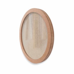 Moldura Redonda em MDF Cru 15mm para Quadros Decorativos com Fundo MDF e Vidro Moldura Redonda em MDF Cru 15mm para Quadros Decorativos com Fundo MDF e Vidro