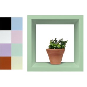 Nicho Decorativo Colorido em Mdf Laqueado para Parede - 20x20x12cm Nicho Decorativo Colorido em Mdf Laqueado para Parede - 20x20x12cm