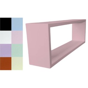 Nicho Decorativo Colorido em Mdf Laqueado para Parede - 20x60x12cm Nicho Decorativo Colorido em Mdf Laqueado para Parede - 20x60x12cm